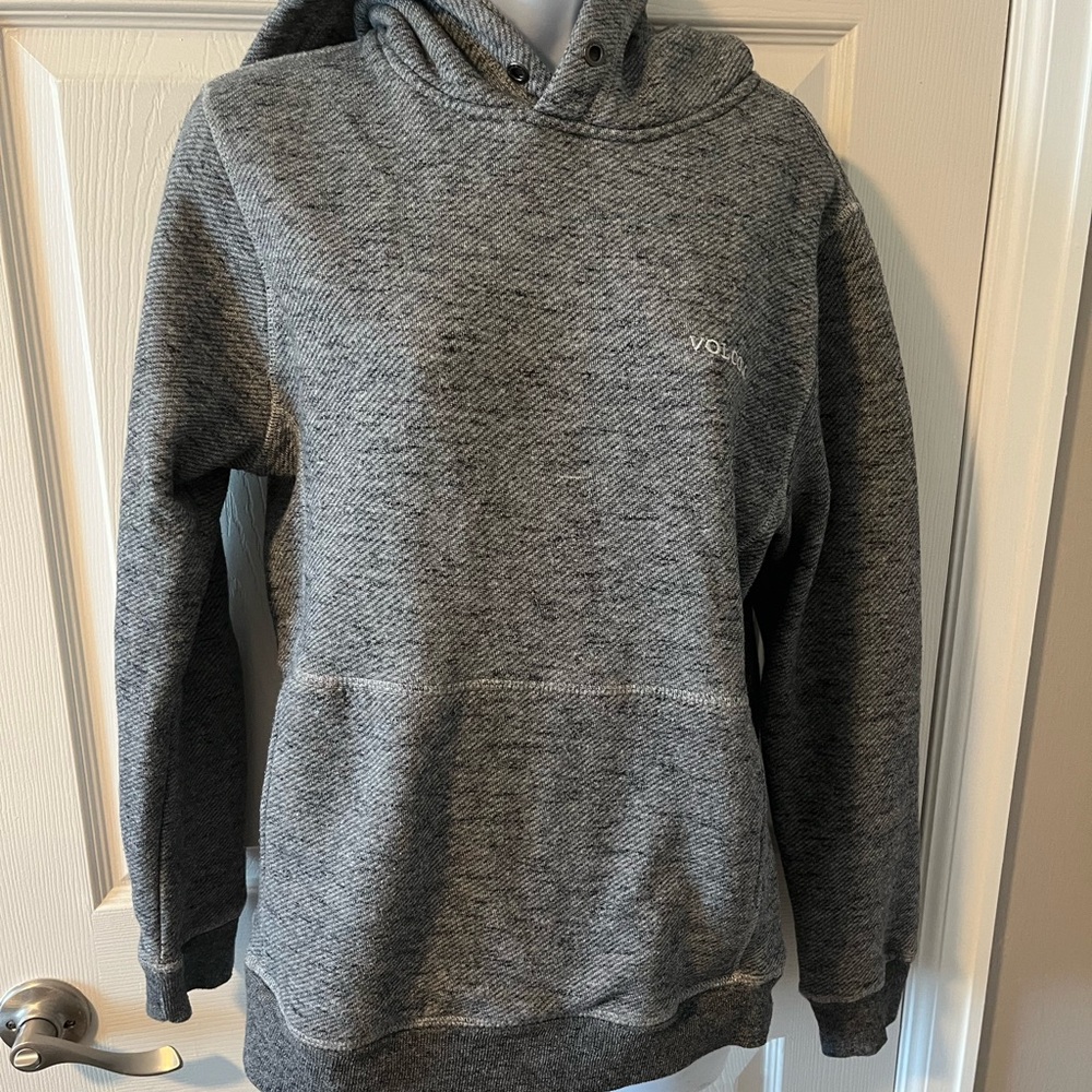 Small gently used grey Volcom hoodie